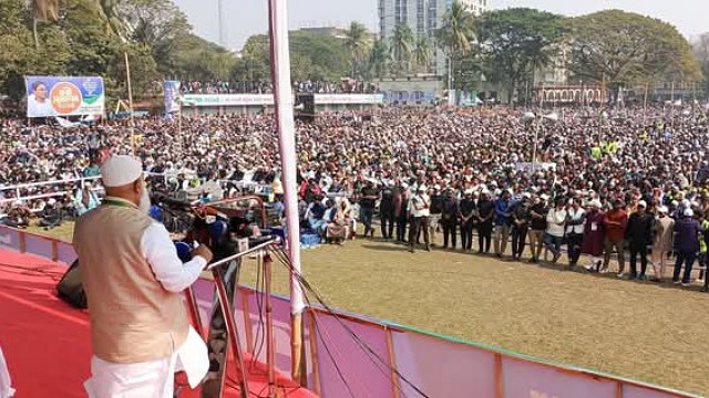 রাজশাহীর ঐতিহাসিক মাদরাসা মাঠে জামায়াতে ইসলামীর কর্মী সম্মেলন